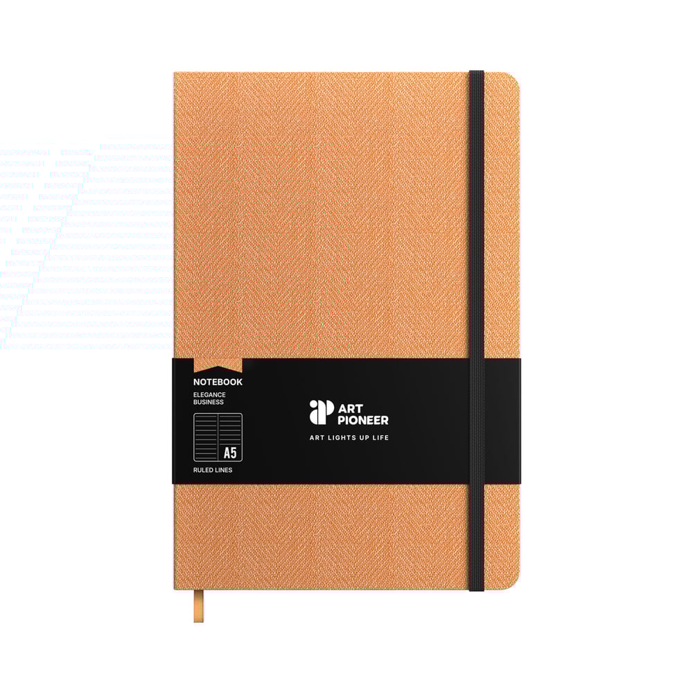 Art Pioneer Бележник Business, A5, твърда корица, 96 листа, оранжев