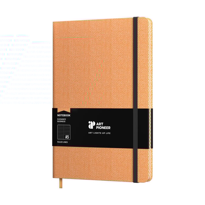 Art Pioneer Бележник Business, A5, твърда корица, 96 листа, оранжев