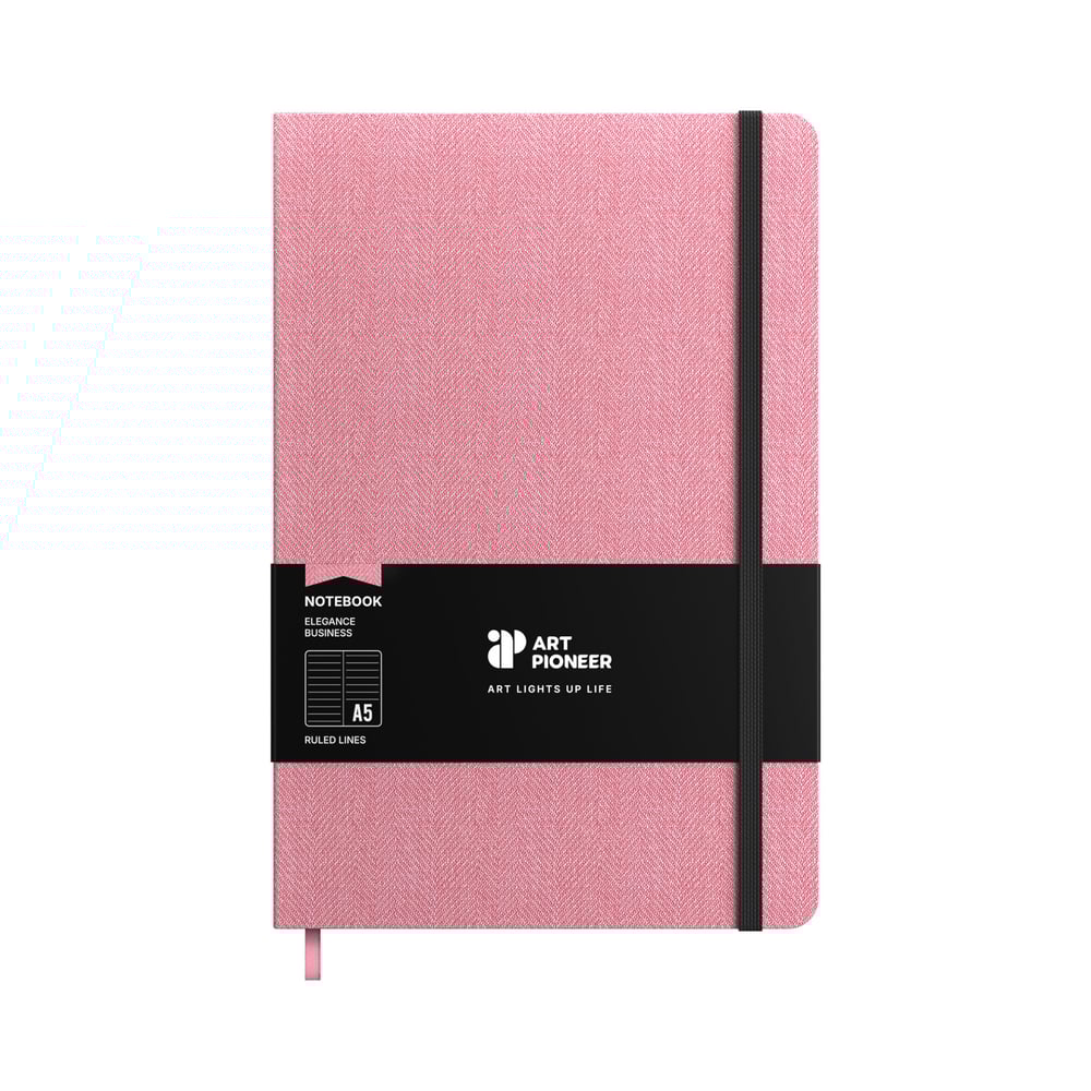 Art Pioneer Бележник Business, A5, твърда корица, 96 листа, розов