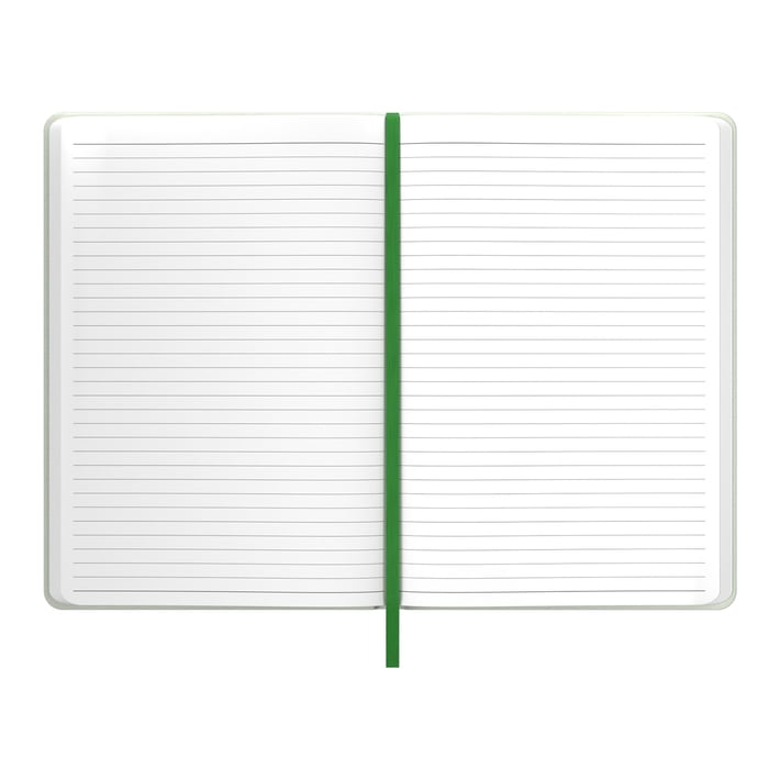 Art Pioneer Бележник, A5, твърда корица, с ластик, 96 листа, зелен