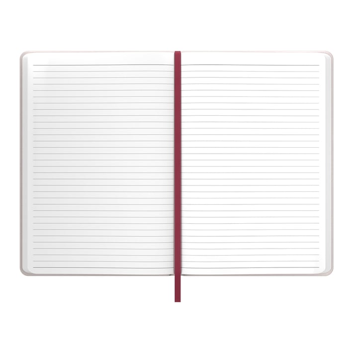 Art Pioneer Бележник, A5, твърда корица, с ластик, 96 листа, червен