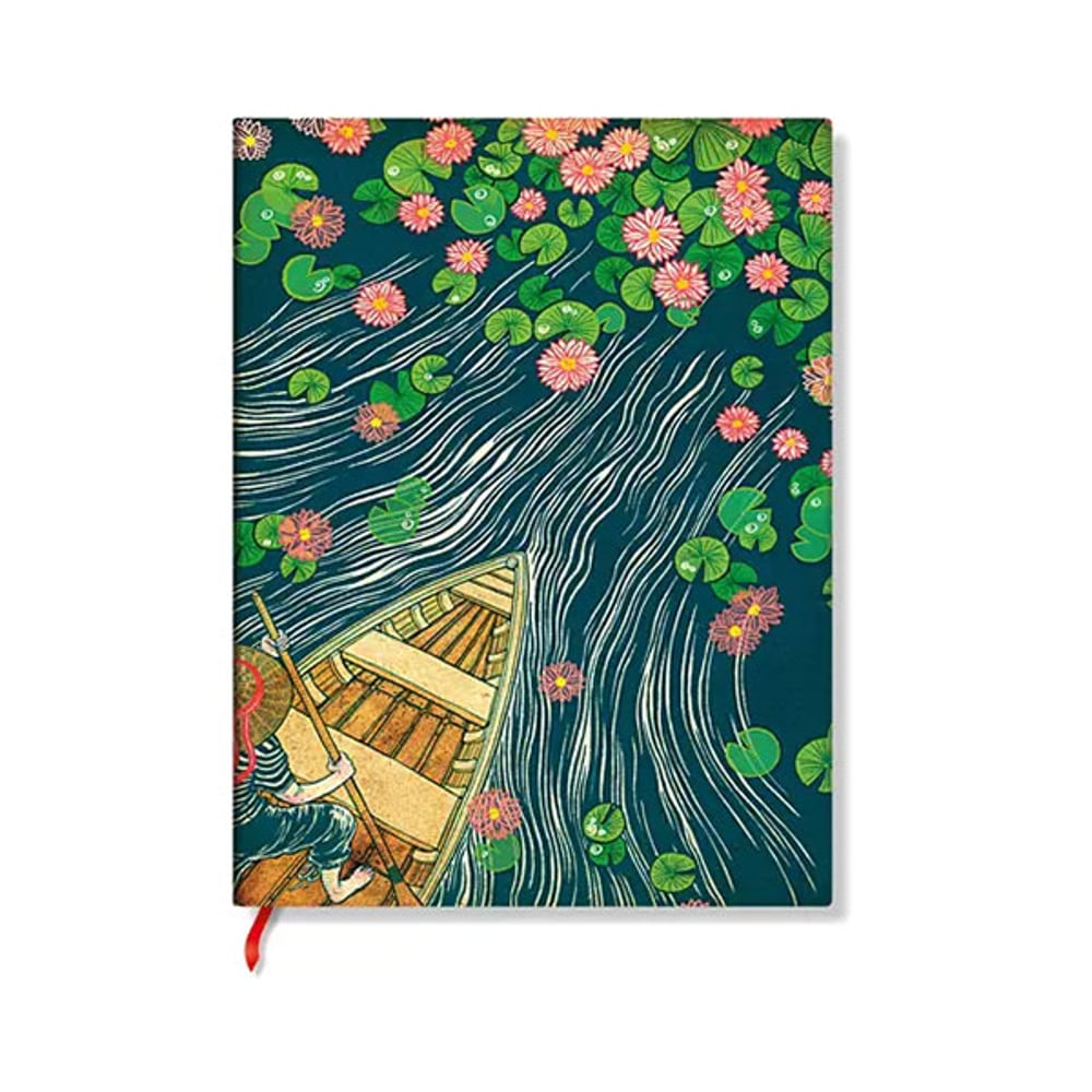 Paperblanks Тефтер Lotus River, Midi, мека корица, 88 листа