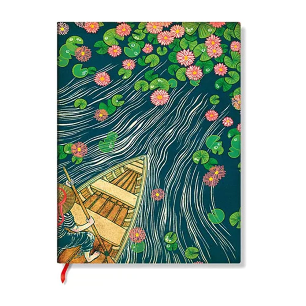 Paperblanks Тефтер Lotus River, Ultra, широки редове, мека корица, 88 листа