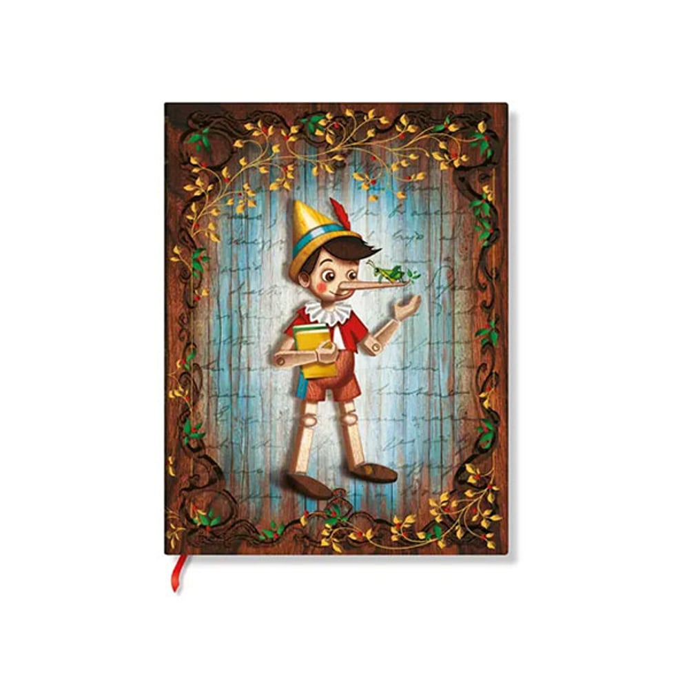 Paperblanks Тефтер Pinocchio, Mini, широки редове, твърда корица, 88 листа