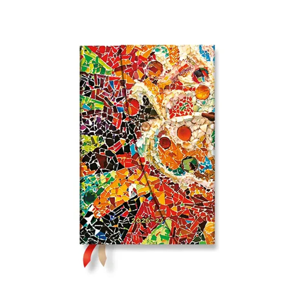 Paperblanks Планер Gaudi's Sun, Mini, хоризонтален, твърда корица, 112 листа, за 2026-2027 година