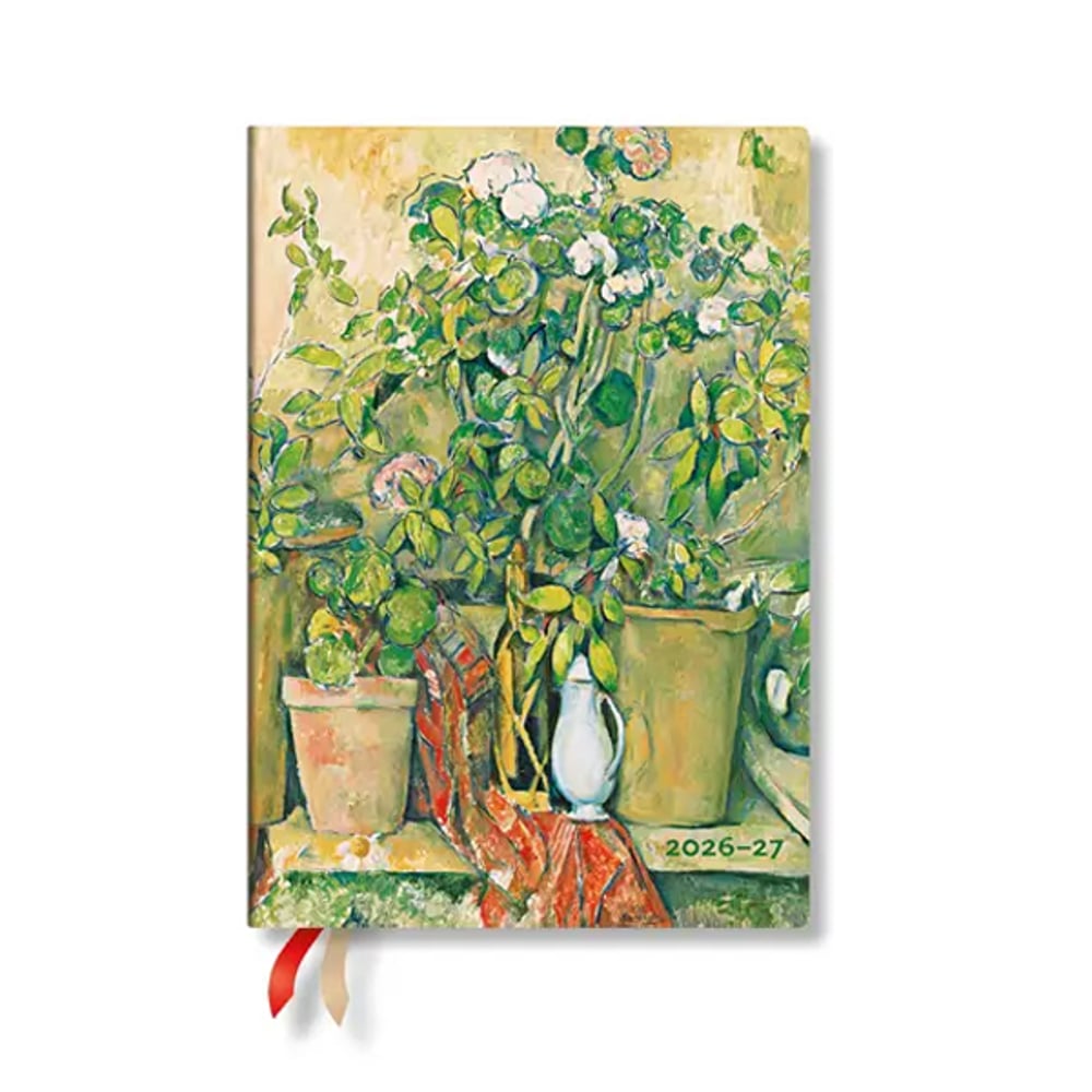 Paperblanks Планер Cezanne's Terracotta, Midi, хоризонтален, твърда корица, 112 листа, за 2026-2027 година