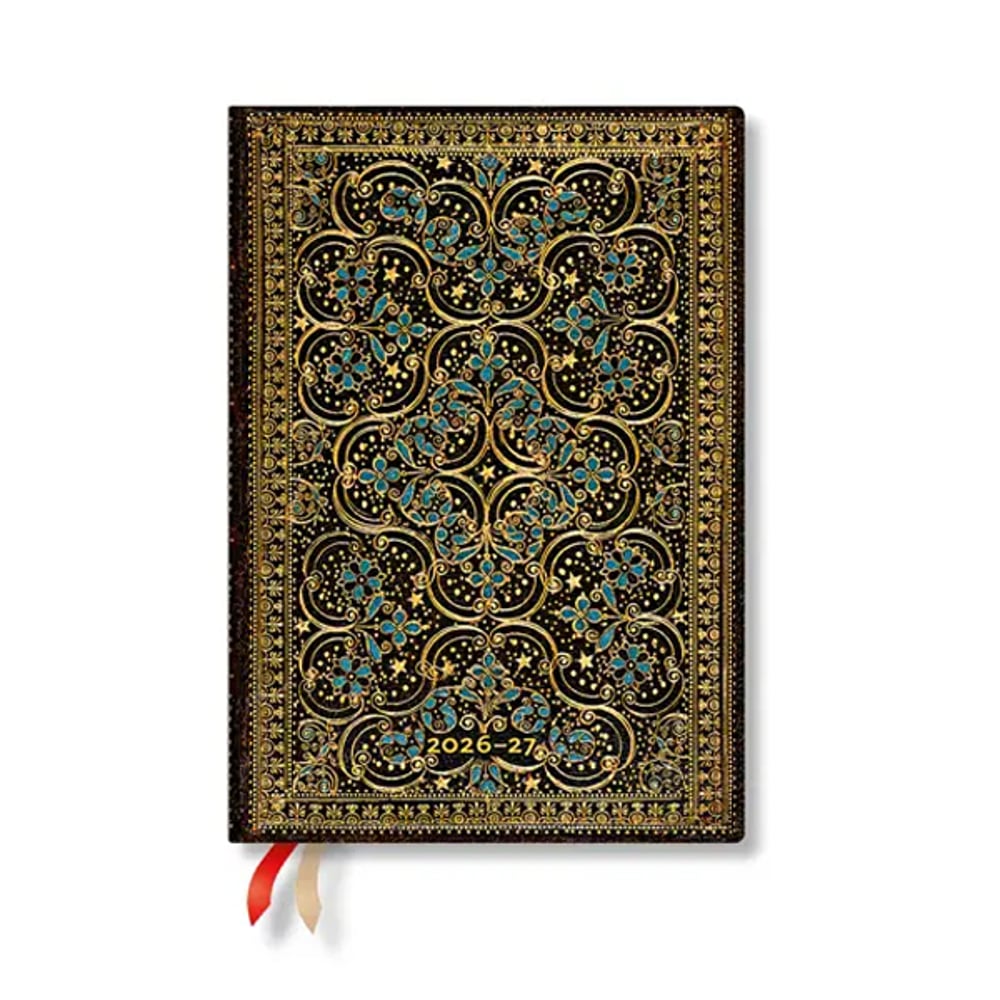 Paperblanks Планер Restoration, Midi, хоризонтален, твърда корица, 112 листа, за 2026-2027 година