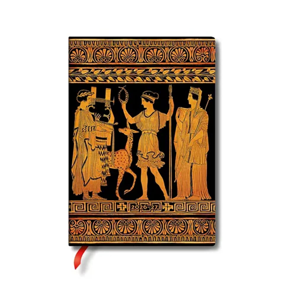 Paperblanks Планер Gathering of Deities, Midi, хоризонтален, мека корица, 112 листа, за 2026-2027 година