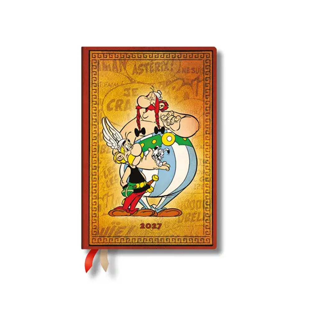 Paperblanks Планер Asterix Obelix, Mini, хоризонтален, твърда корица, 88 листа, за 2027 година