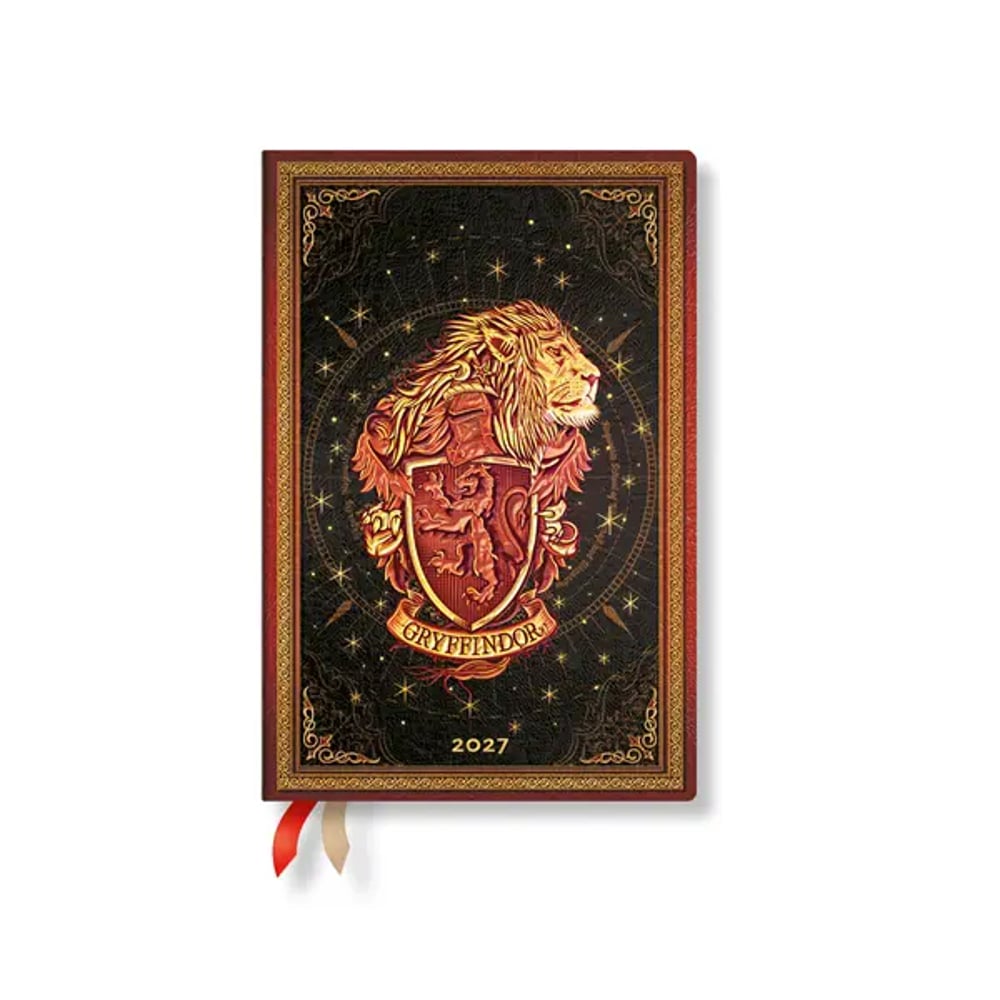 Paperblanks Планер Glyffindor Diary, Mini, хоризонтален, твърда корица, 88 листа, за 2027 година