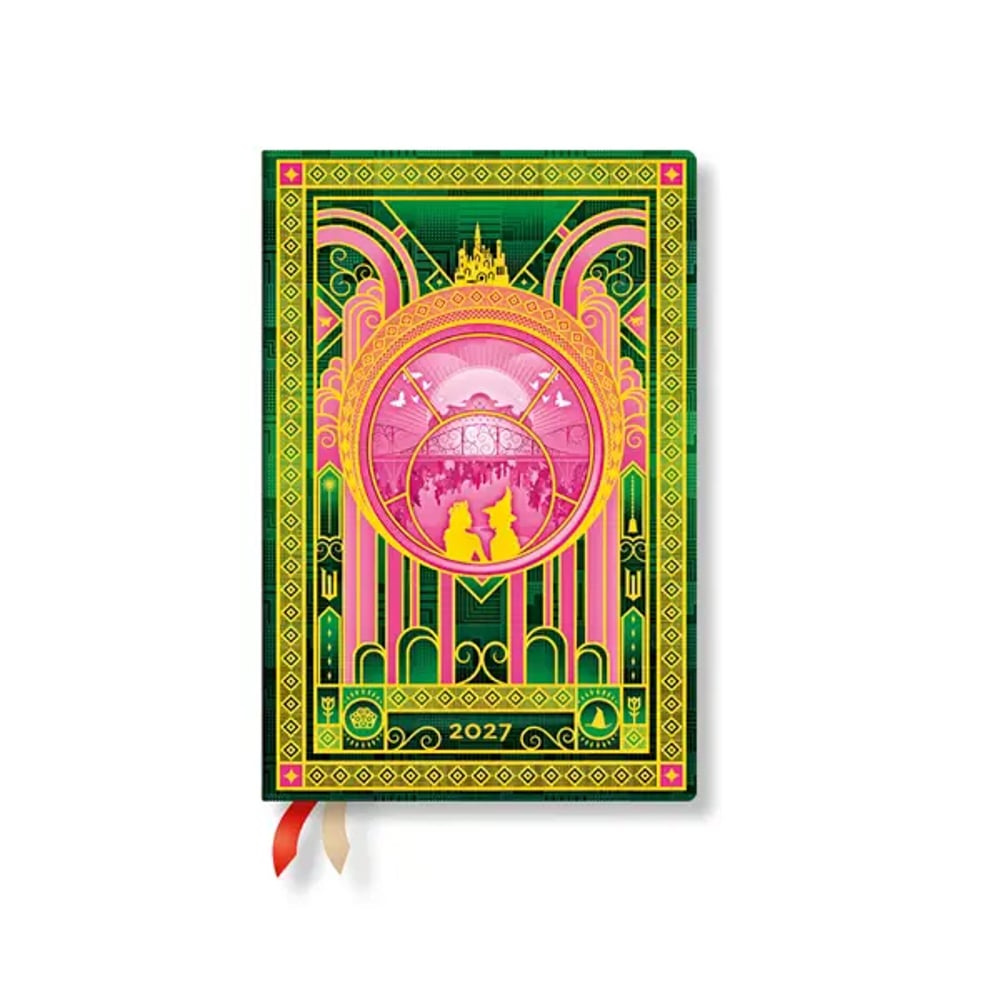 Paperblanks Планер The magic of Wicked, Mini, хоризонтален, твърда корица, 88 листа, за 2027 година