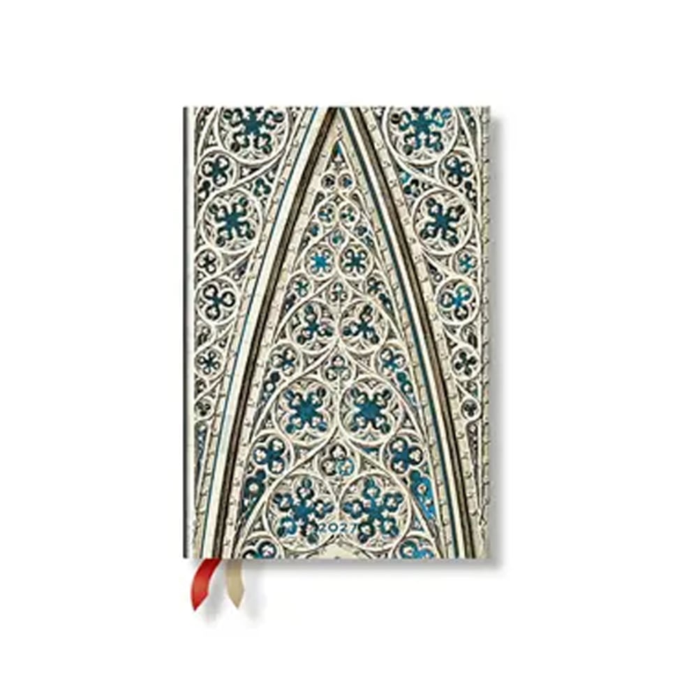 Paperblanks Планер Duomo di Milano, Mini, хоризонтален, твърда корица, 88 листа, за 2027 година