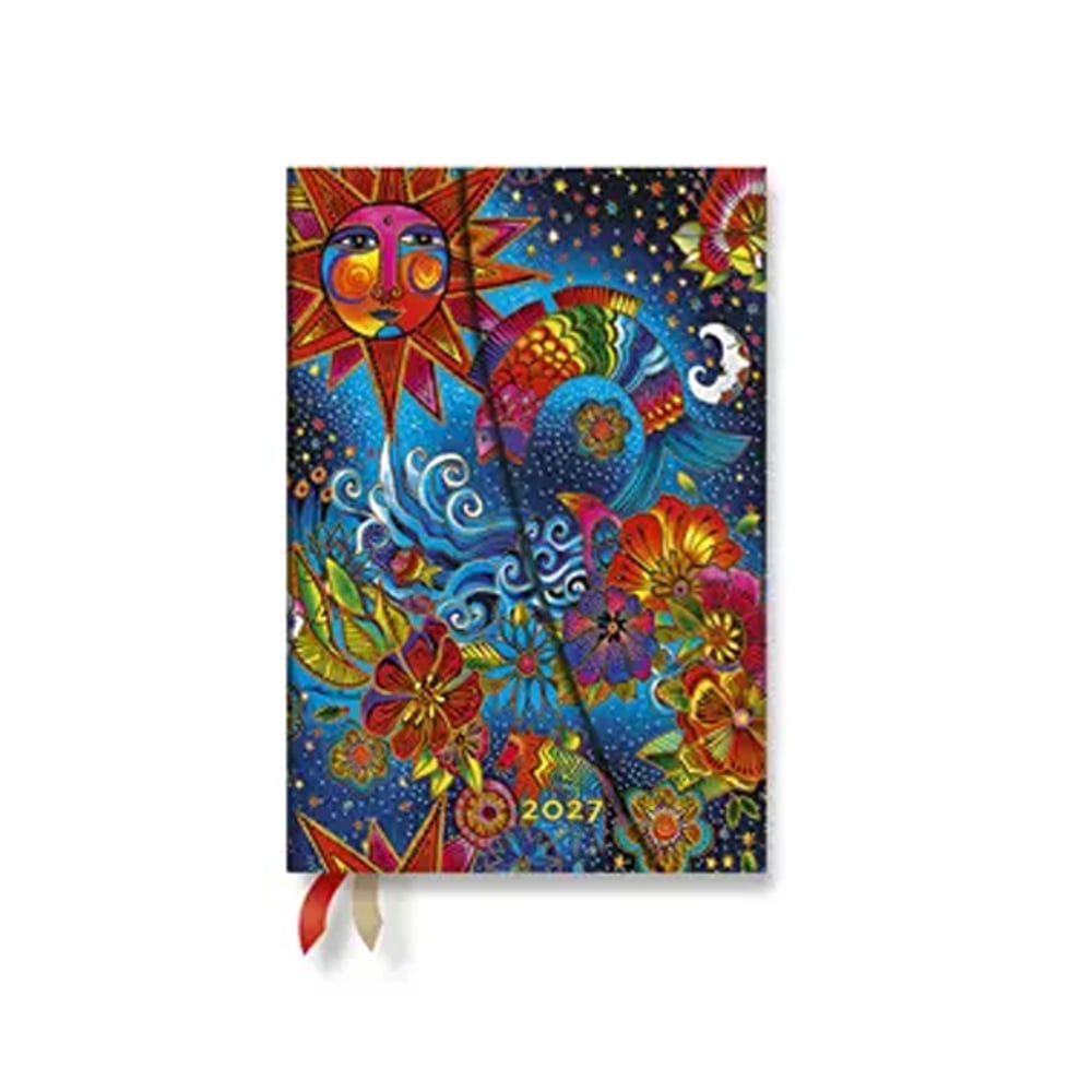 Paperblanks Планер Celestial Magic, Mini, Verso, твърда корица, 88 листа, за 2027 година