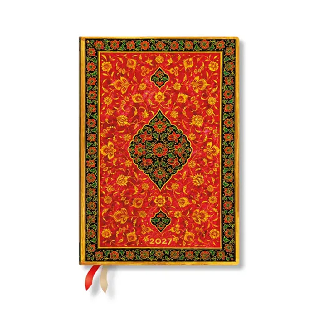 Paperblanks Планер Layla, Midi, 1 ден на страница, твърда корица, 216 листа, за 2027 година