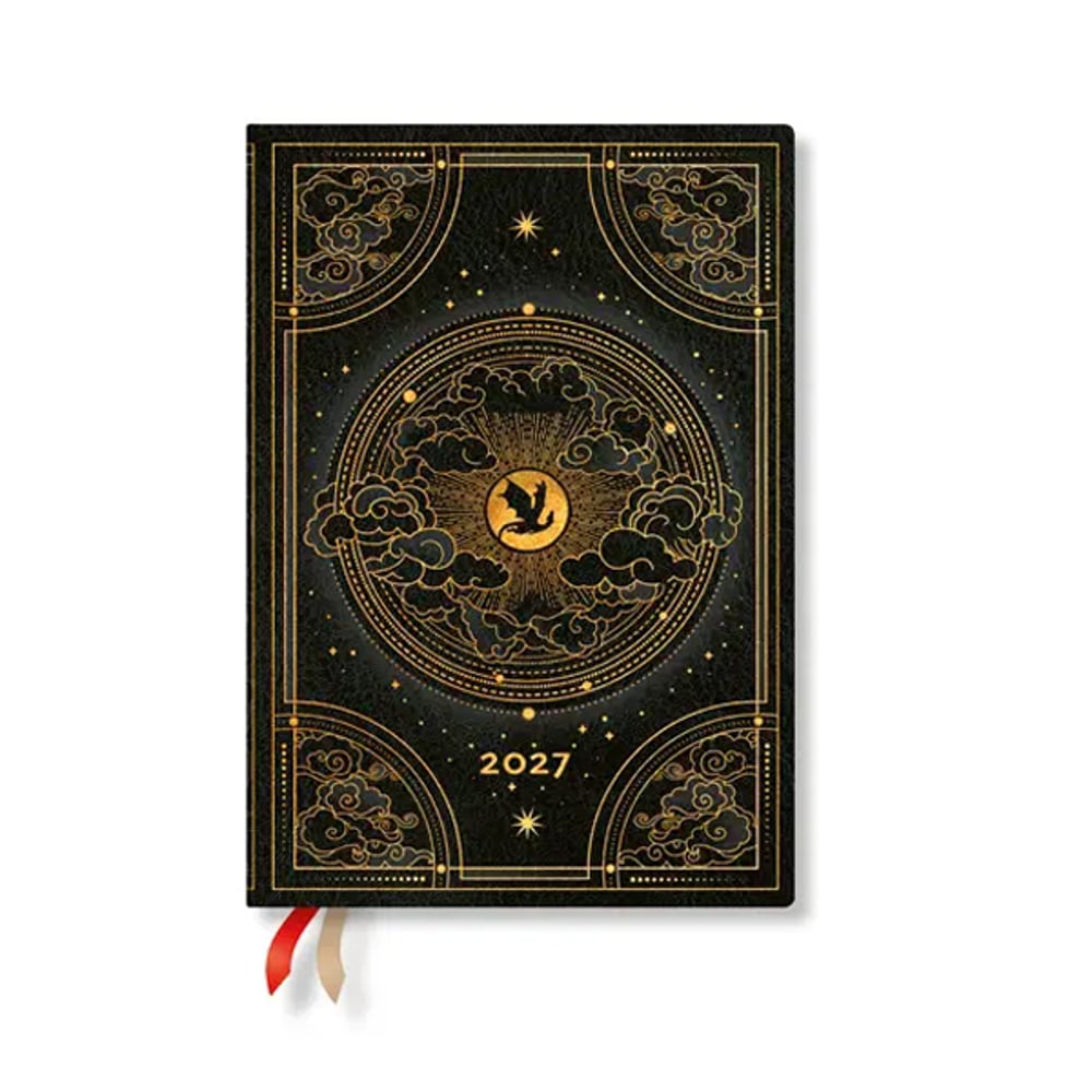 Paperblanks Планер Shadows of Navarre, Midi, 1 ден на страница, твърда корица, 216 листа, за 2027 година