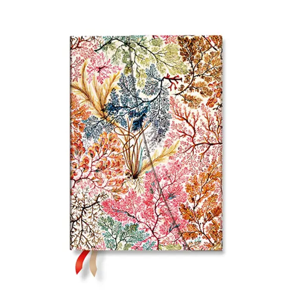 Paperblanks Планер Anemone, Midi, хоризонтален, твърда корица, 88 листа, за 2027 година