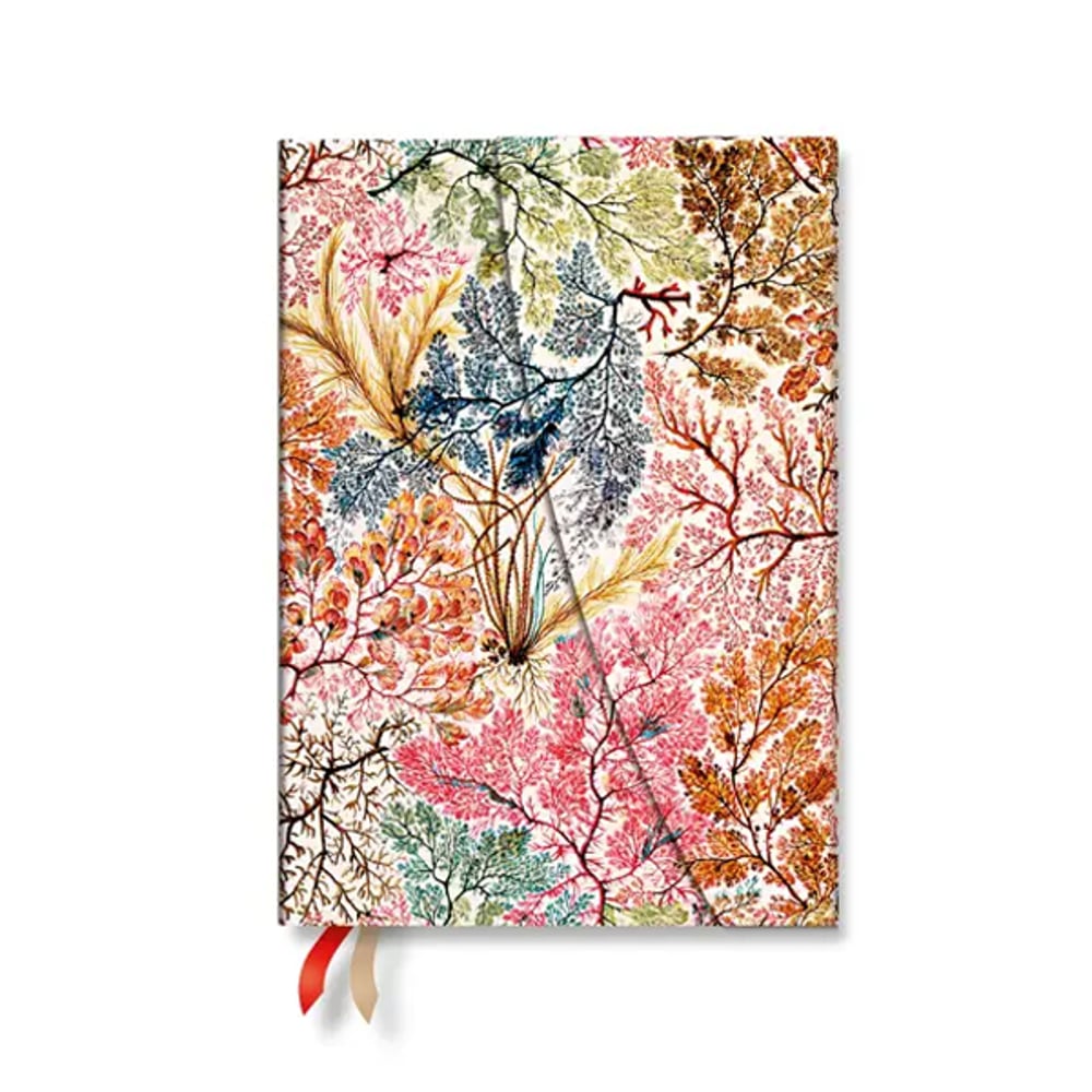 Paperblanks Планер Anemone, Midi, вертикален, твърда корица, 88 листа, за 2027 година