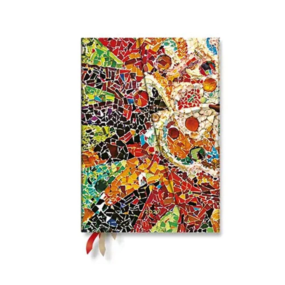 Paperblanks Планер Gaudi's Sun, Midi, вертикален, твърда корица, 88 листа, за 2027 година