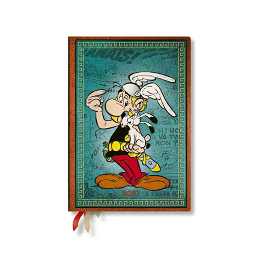 Paperblanks Планер Asterix the Gaul, Midi, Verso, твърда корица, 88 листа, за 2027 година