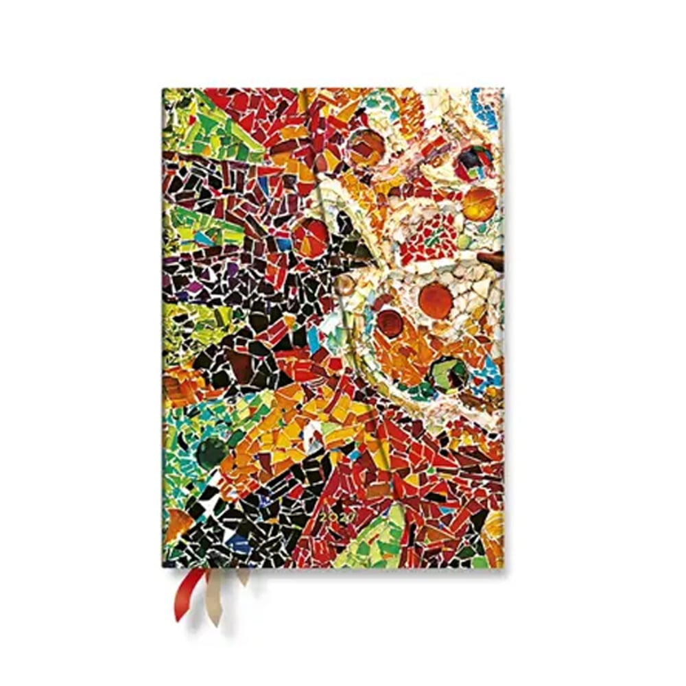 Paperblanks Планер Gaudi's Sun, Midi, Verso, твърда корица, 88 листа, за 2027 година