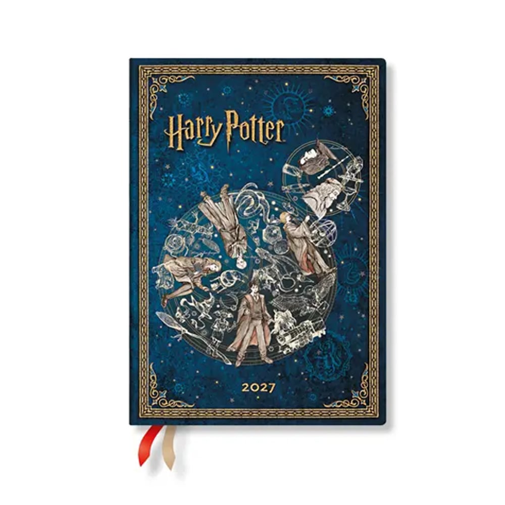 Paperblanks Планер Legends of Hogwarts, Midi, Verso, твърда корица, 88 листа, за 2027 година