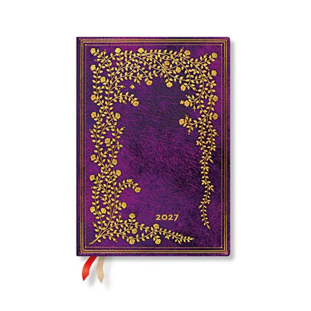 Paperblanks Планер New York Rose, Midi, Verso, твърда корица, 88 листа, за 2027 година