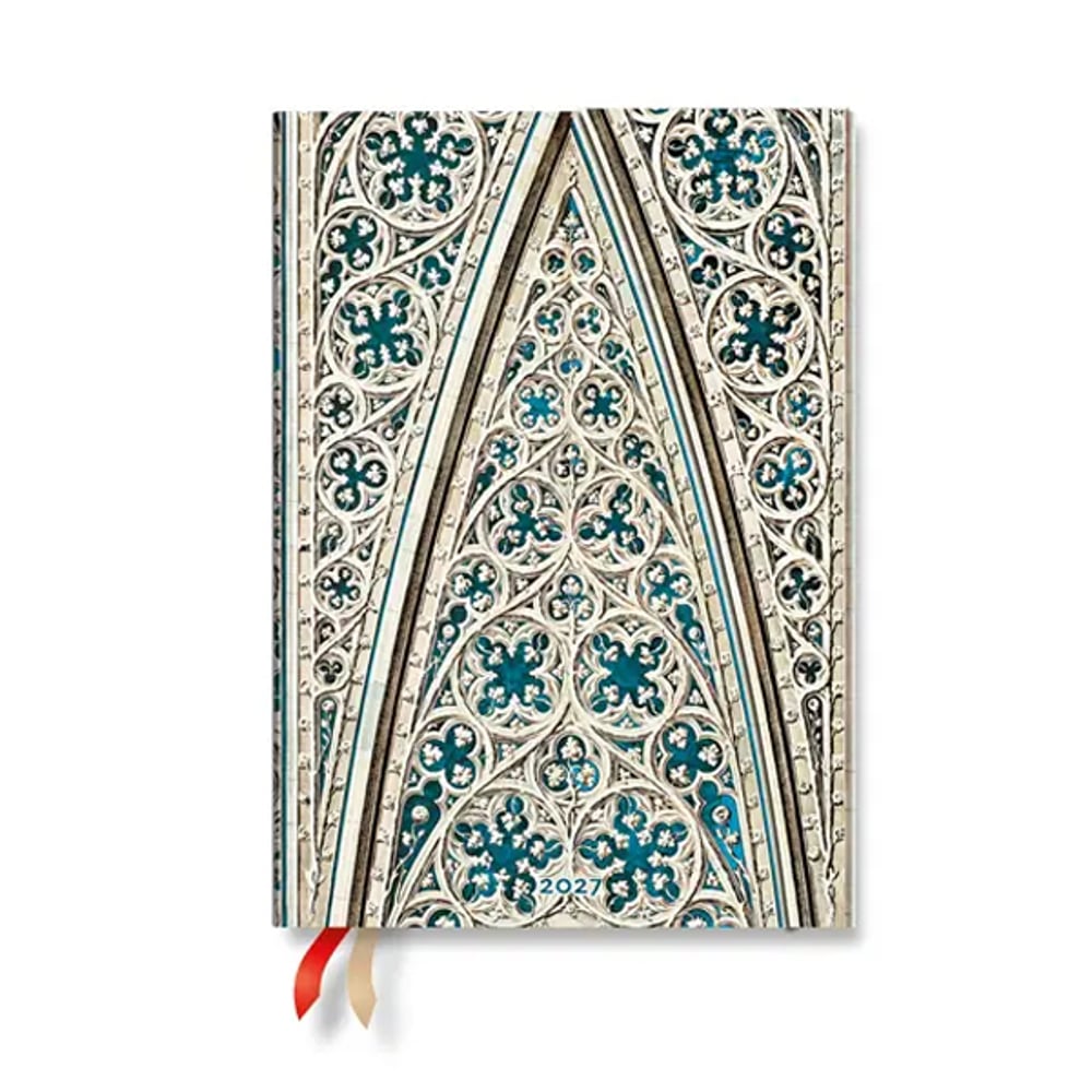 Paperblanks Планер Duomo di Milano, Midi, Verso, твърда корица, 88 листа, за 2027 година