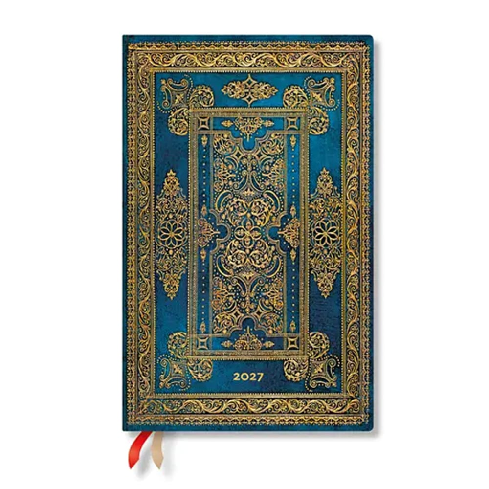 Paperblanks Планер Blue Luxe, Maxi, вертикален, твърда корица, 88 листа, за 2027 година