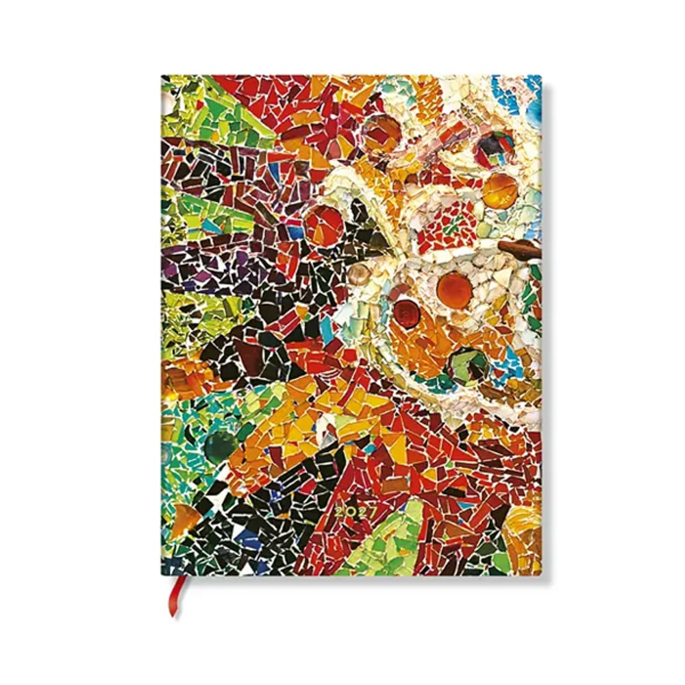 Paperblanks Планер Gaudi's Sun, Ultra, 1 ден на страница, твърда корица, 216 листа, за 2027 година