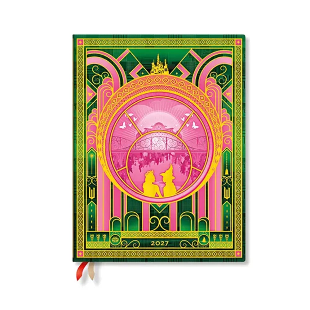 Paperblanks Планер The magic of Wicked, Ultra, хоризонтален, твърда корица, 88 листа, за 2027 година