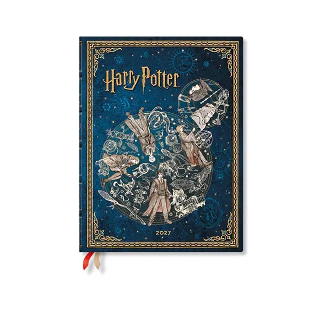 Paperblanks Планер Legends of Hogwarts, Ultra, Verso, твърда корица, 88 листа, за 2027 година