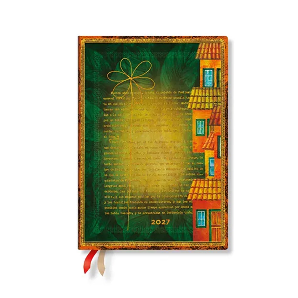 Paperblanks Планер Garcia Marquez, Midi, хоризонтален, мека корица, 88 листа, за 2027 година