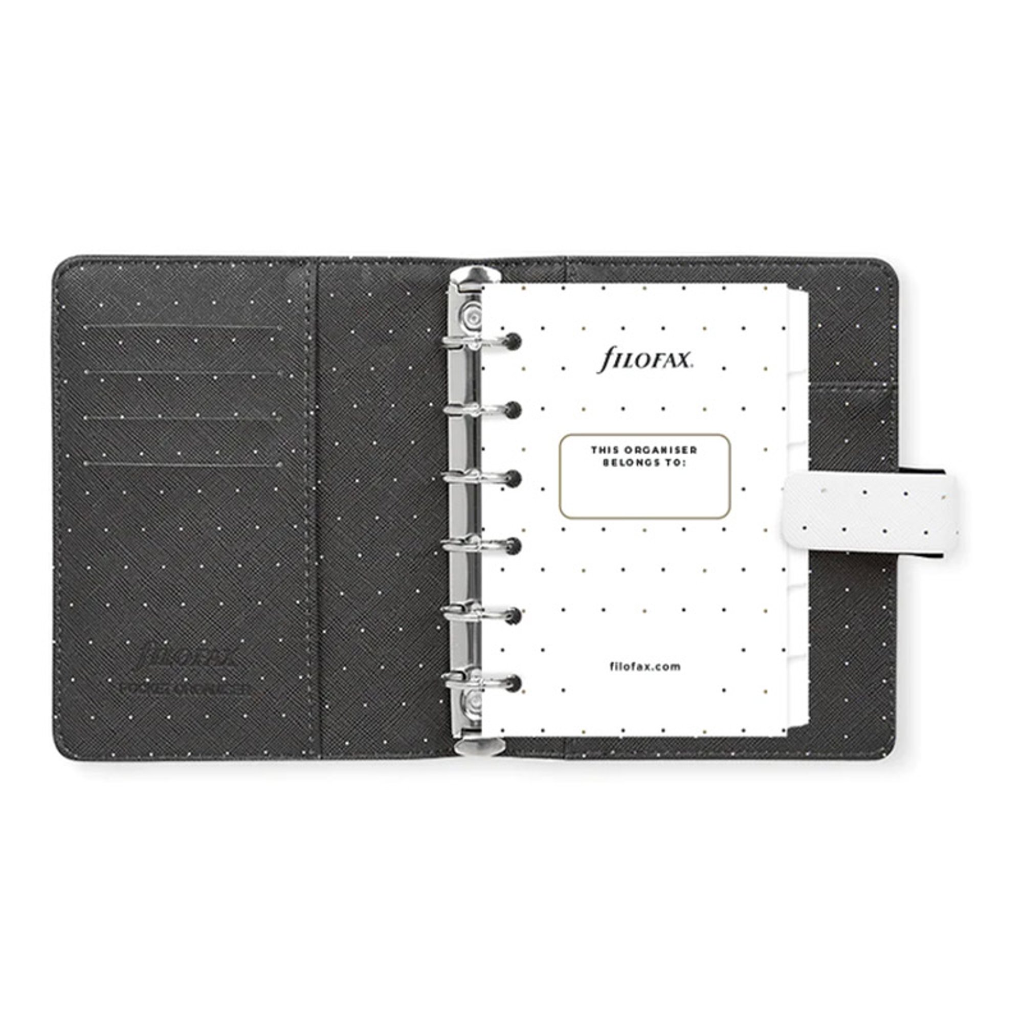 Filofax Органайзер Moonlight Pocket, бял