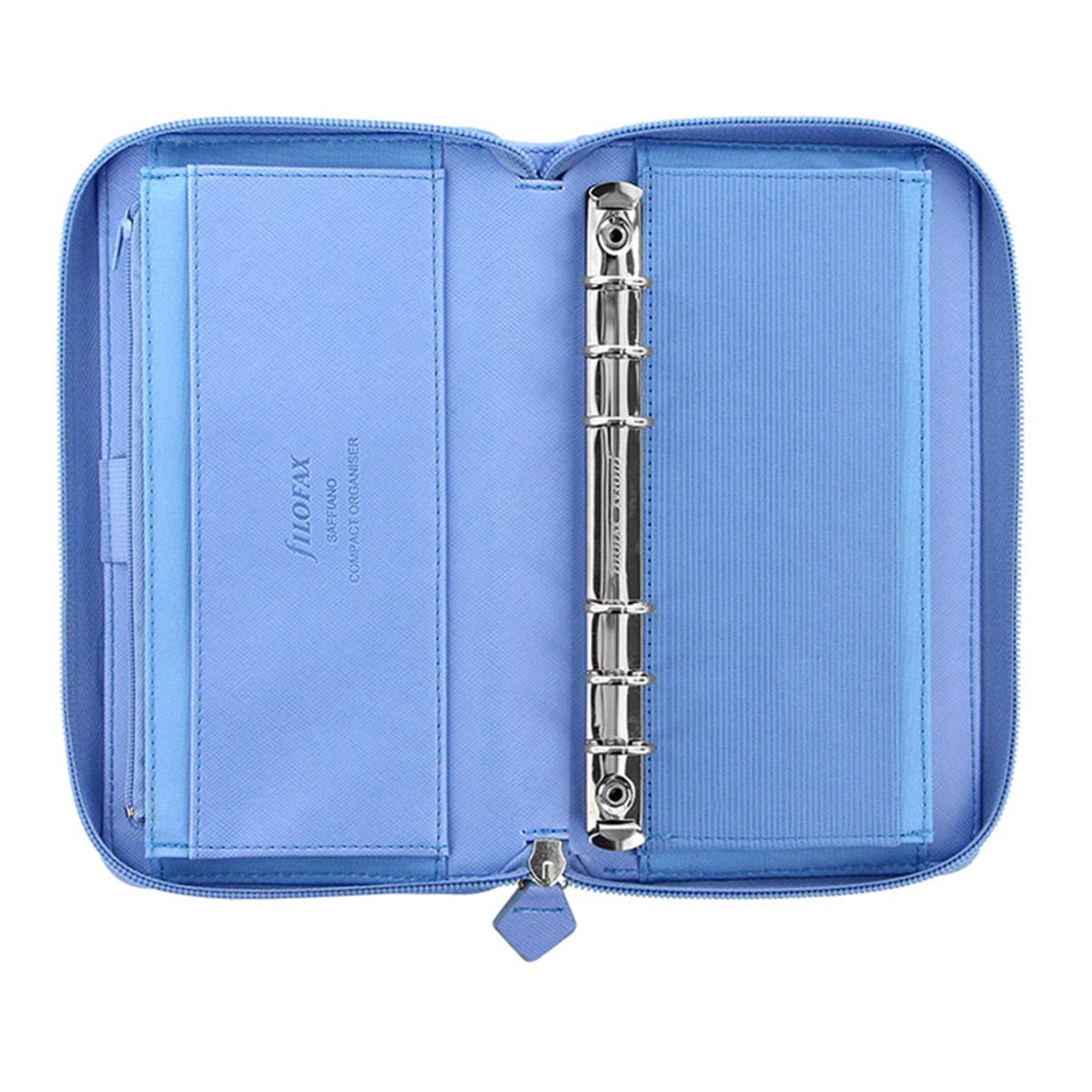 Filofax Органайзер Saffiano Personal Compact, с цип, син