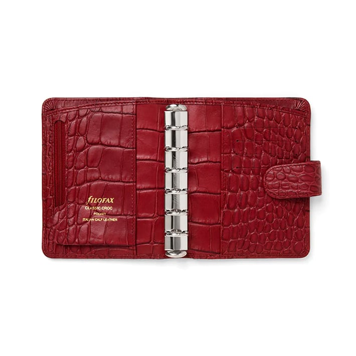 Filofax Органайзер Classic Croc Pocket, череша