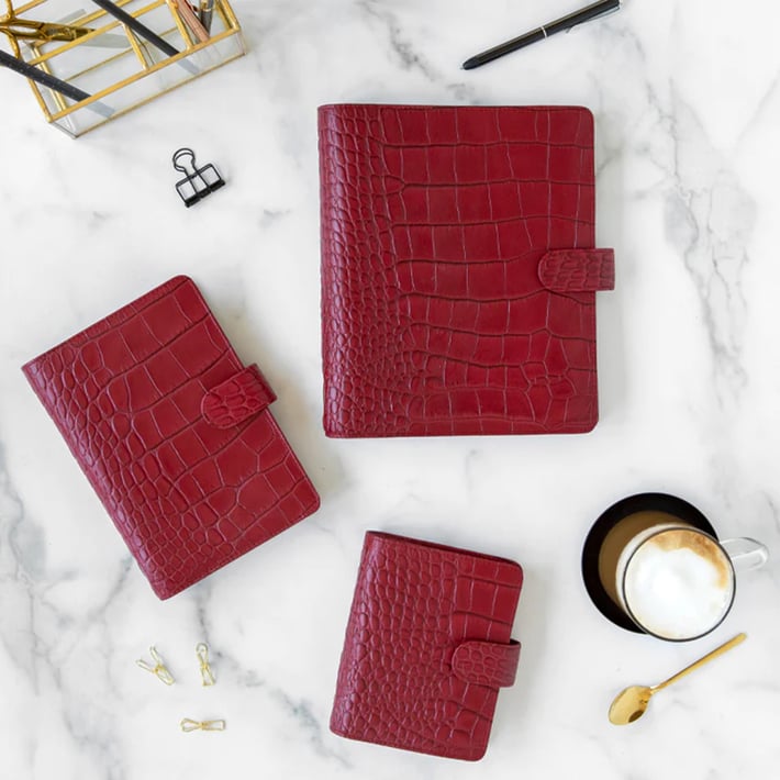 Filofax Органайзер Classic Croc Pocket, череша