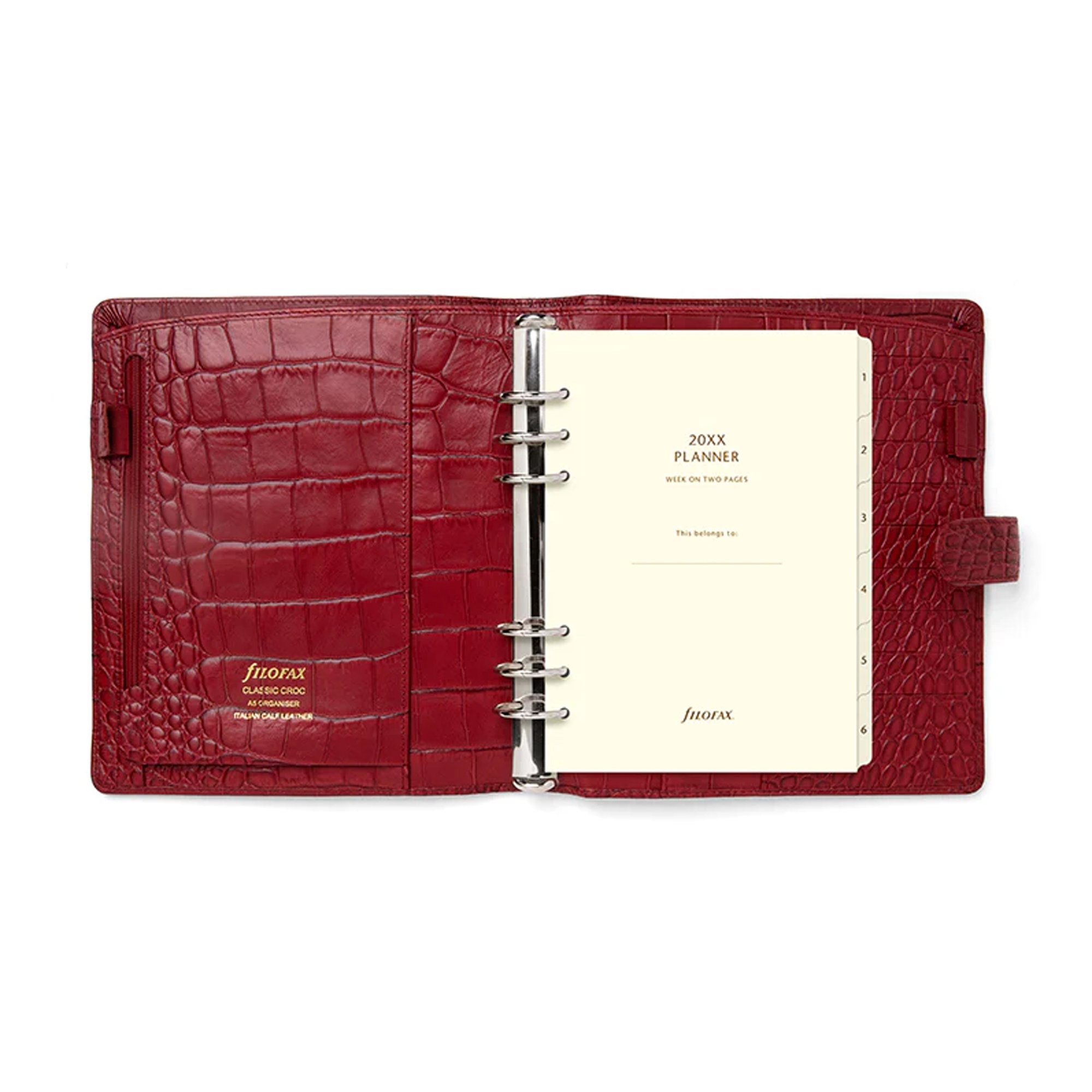 Filofax Органайзер Classic Croc, А5, череша