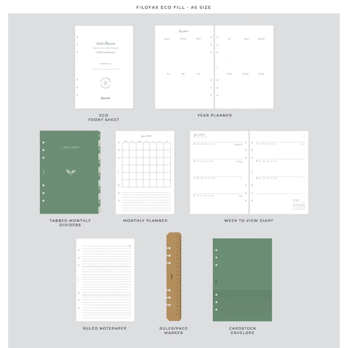 Filofax Органайзер Eco, А5, пепелявосив