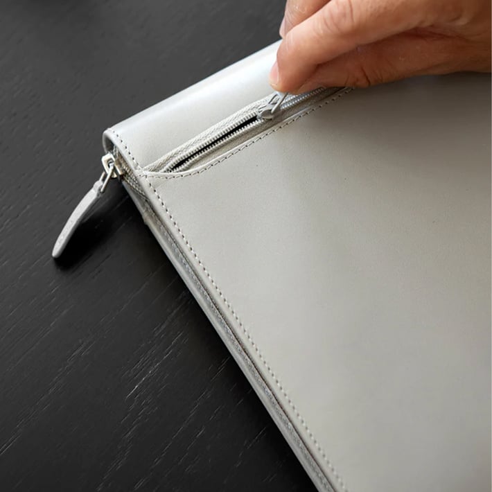 Filofax Органайзер Lockwood Personal, с цип, светлосив