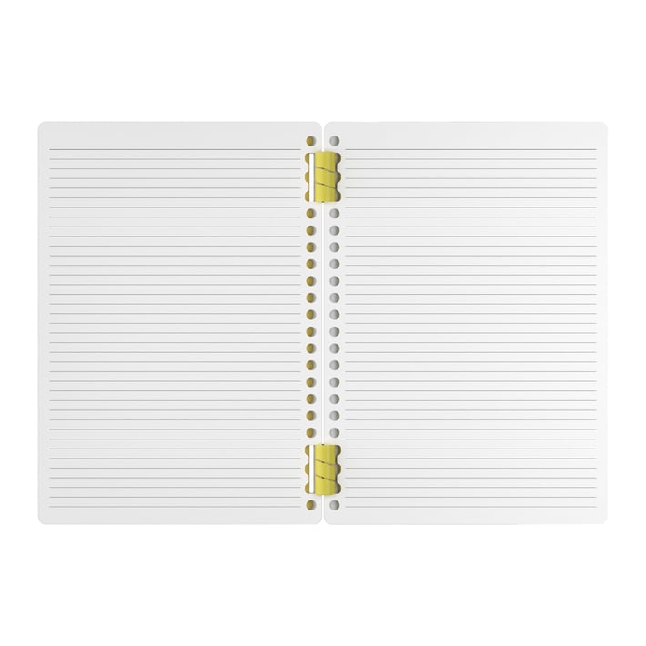Art Pioneer Органайзер Soft Spiral, A5, със спирала, 50 листа, жълт