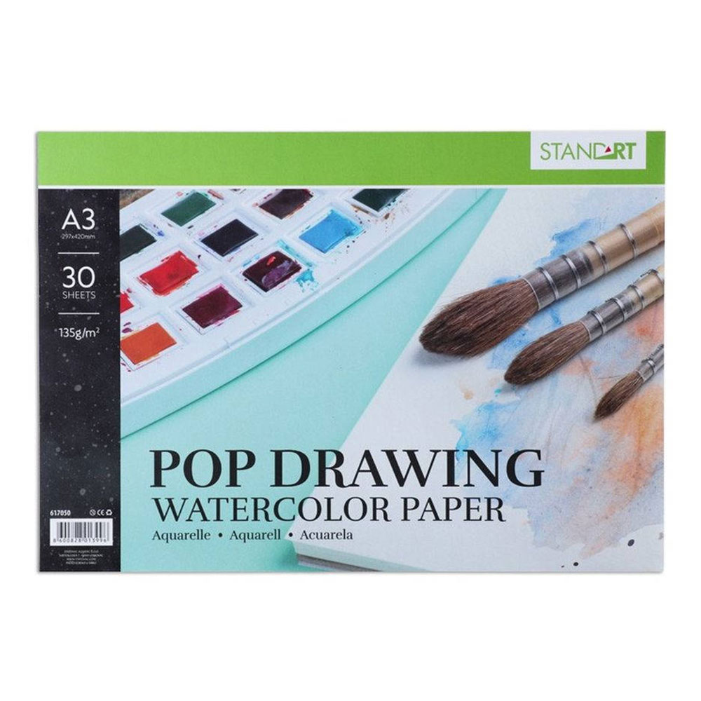 Пад за рисуване Standart Pop Drawing, A3, 135 g/m2, 30 листа