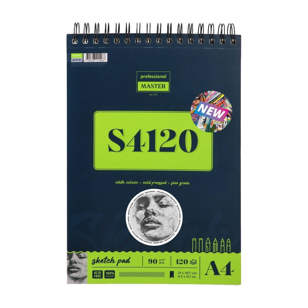 Пад за скици Standart S4120, А4, 90 g/m2, 120 листа