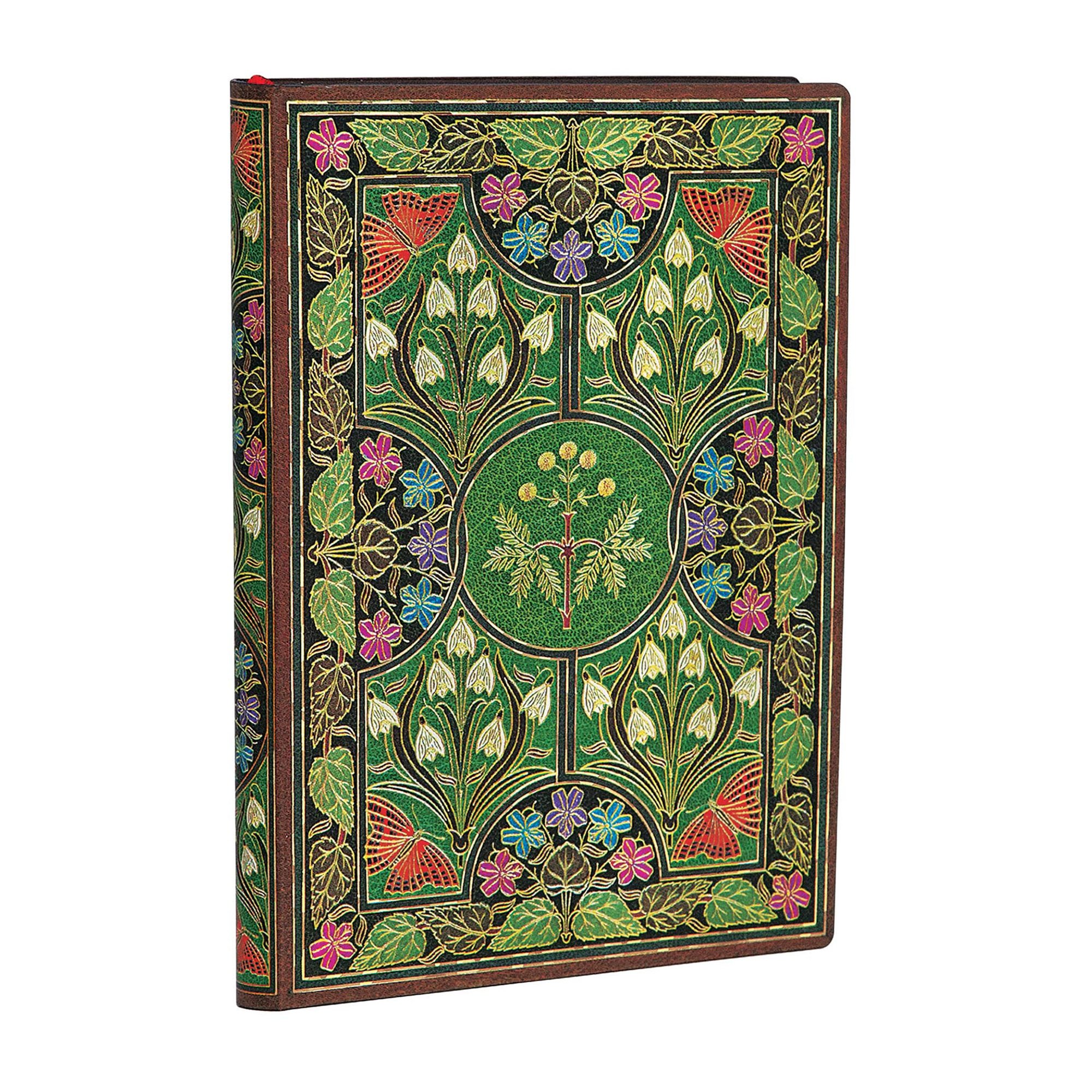 Paperblanks Тефтер Poetry in Bloom, 95 х 140 mm, широки редове, мека корица, 88 листа