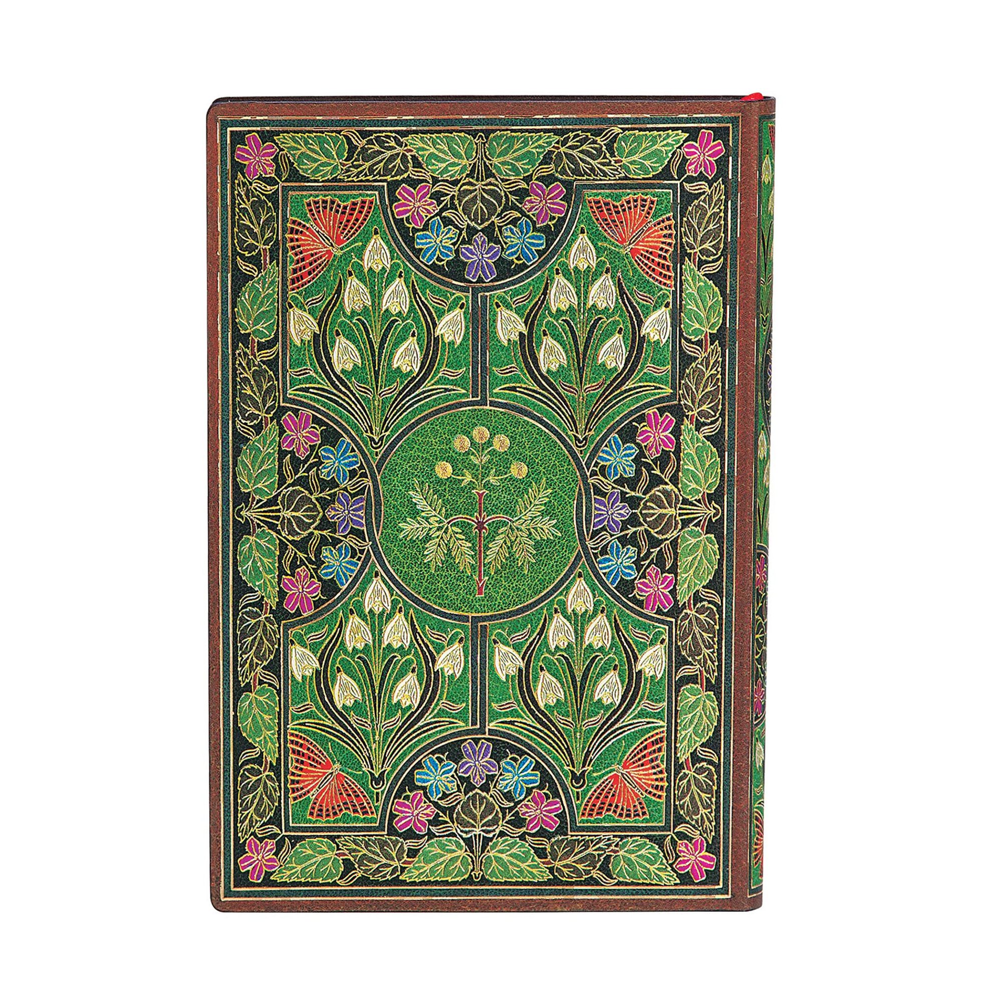 Paperblanks Тефтер Poetry in Bloom, 95 х 140 mm, широки редове, мека корица, 88 листа