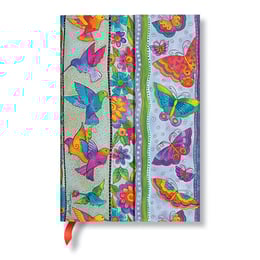 Paperblanks Тефтер Hummingbirds & Flutterbyes, 95 х 140 mm, твърда корица, 88 листа