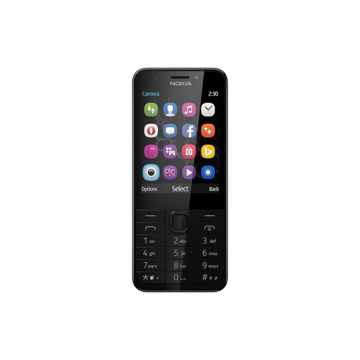 Nokia Мобилен телефон 230, Dual SIM, 16 MB, 2.8'', тъмносив