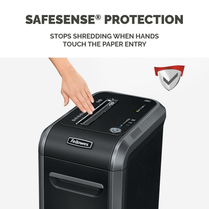 Fellowes Шредер за унищожаване на документи Powershred 99Ci, 100% Jam Proof, Cross-Cut, 34 L