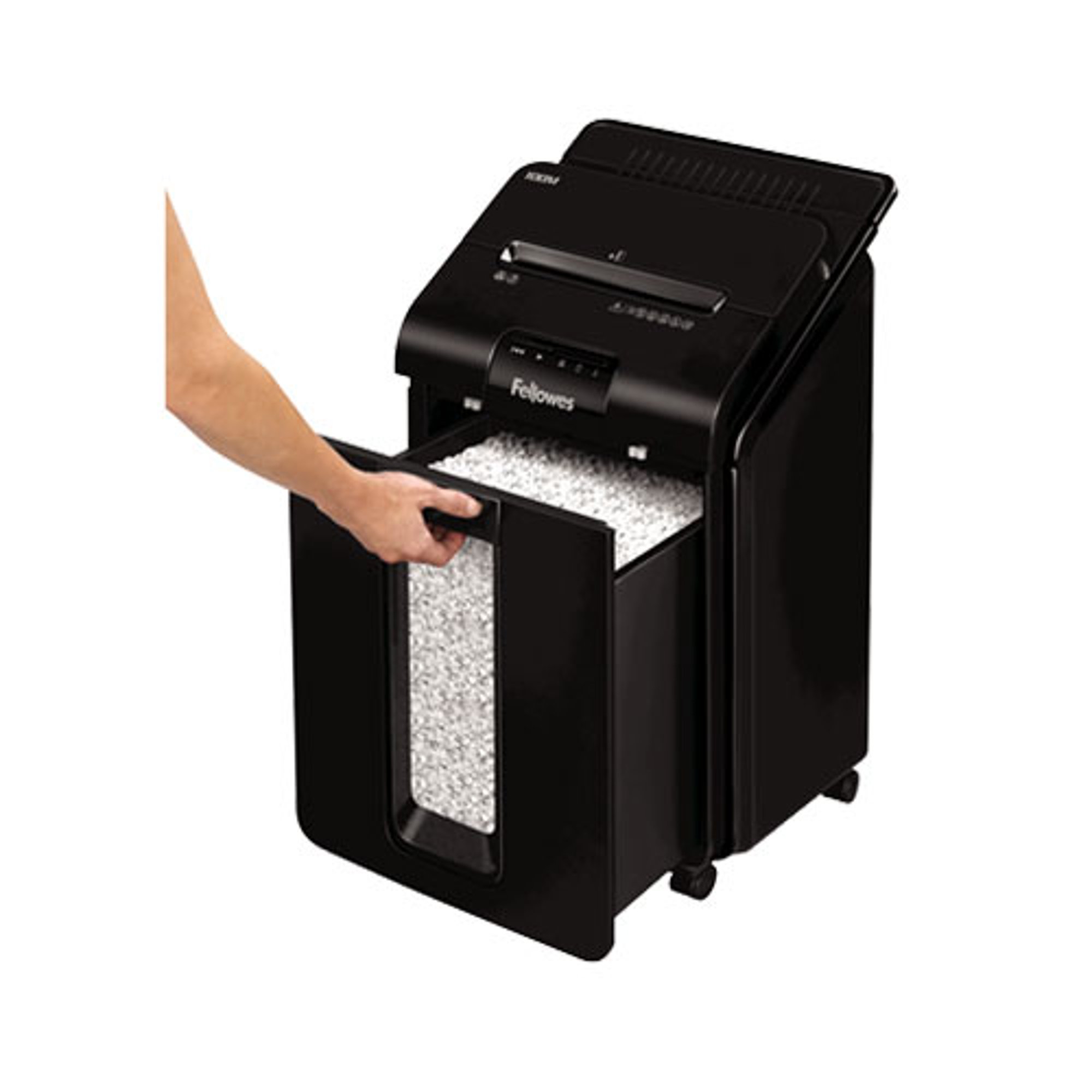 Fellowes Шредер за унищожаване на документи Automax 100M, Micro Cut, 23 L