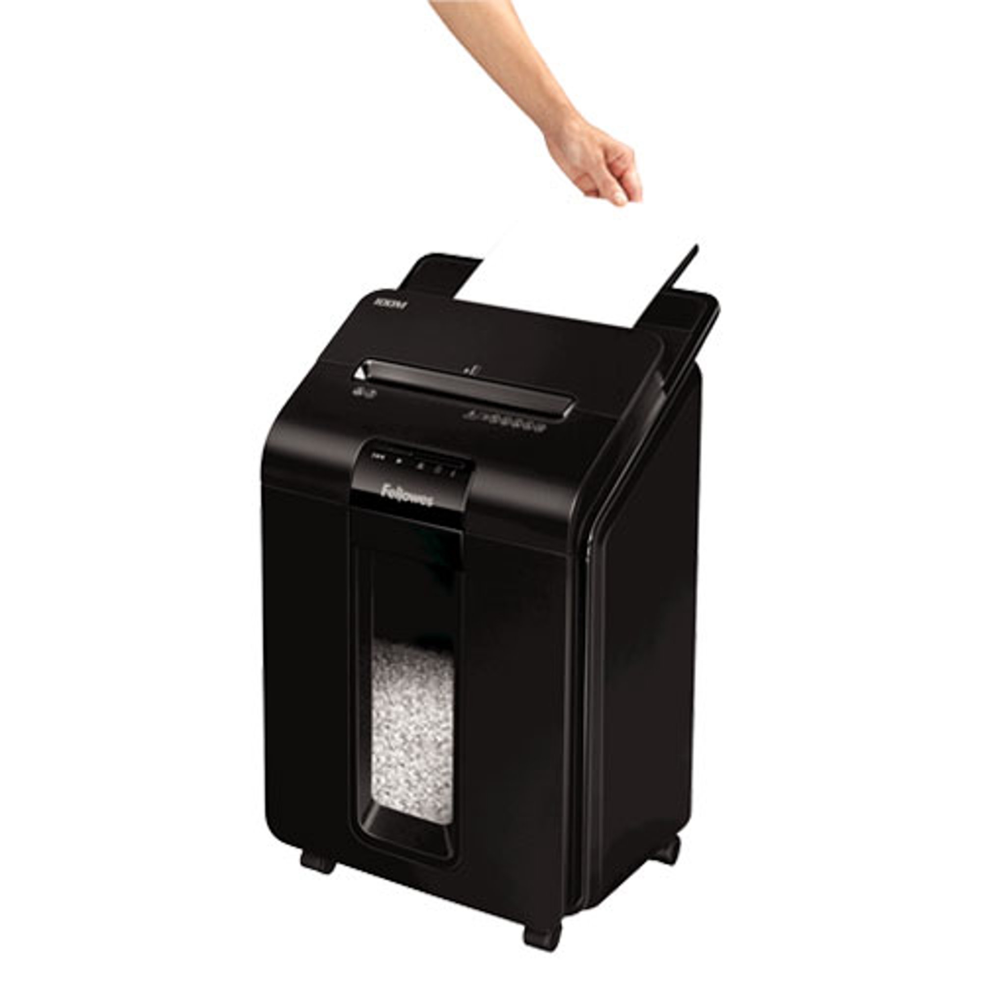 Fellowes Шредер за унищожаване на документи Automax 100M, Micro Cut, 23 L