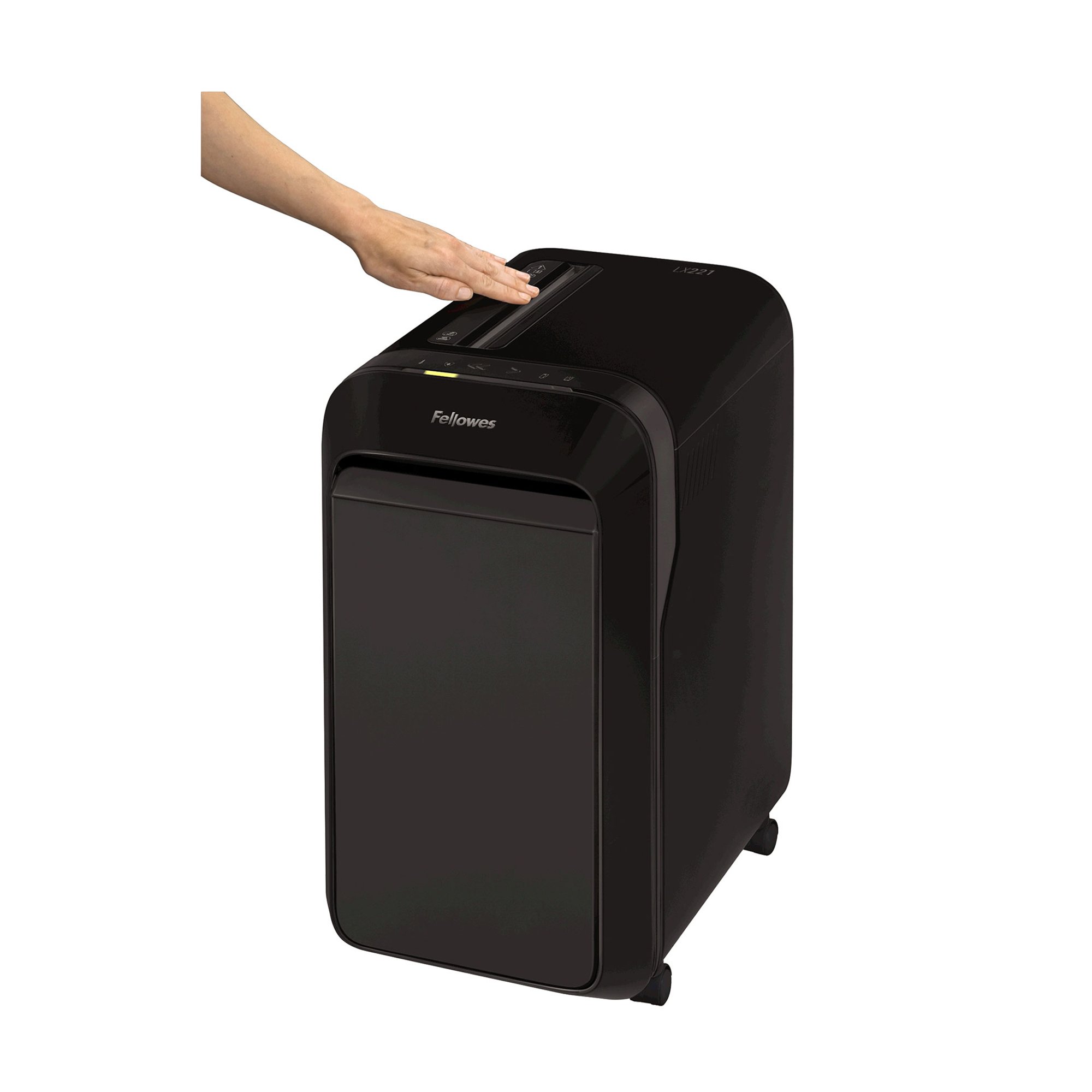 Fellowes Шредер за унищожаване на документи LX221, Micro-Cut, 30 L, черен